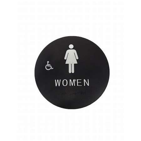 Don-Jo Men Triangle Black Bathroom Sign, CHS7 CHS7